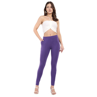 Shop Stylish & Comfortable Dark Purple Leggings for Women